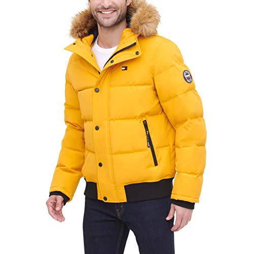 tommy hilfiger orange parka