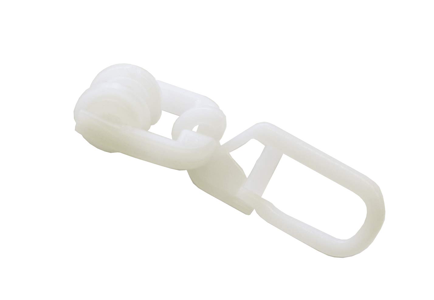 Gardinia T-roll rings with folding hooks, white, Acrylonitrile Butadiene Styrene (ABS), Nicht Zutreffend