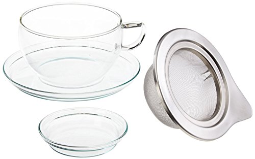 Trendglas Jena Tea Time Teetasse mit Deckel u. Edelstahlfilter, 0,4 l, 1 Stück (1er Pack) – Bild 6