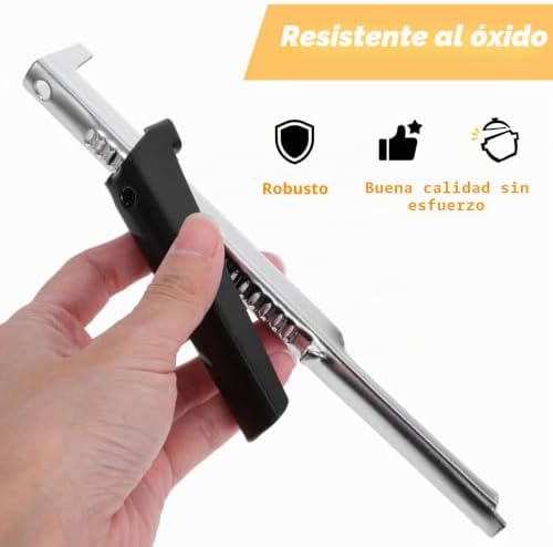 Abridor de latas manual ajustável, abridor de frascos em aço inoxidável, abridor de latas ajustável para mãos fracas Crianças, idosos, mulheres, pretos