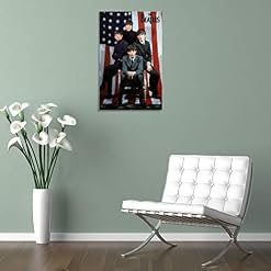 Hxinyi Beatles Poster décoratif sur toile Motif drapeau américain 60 x 90 cm - Les Beatles, Paul McCartney, John Lennon, RIngo Starr, George Harrison Hxinyi Beatles Poster décoratif sur toile Motif drapeau américain 60 x 90 cm – Image 5