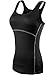 Neleus Women's 3 Pack Dry Fit Compression Shirt,3 Pack:Black,Grey,White,US M,EU L