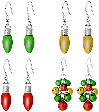 Christmas Earrings Holiday Jewelry Set for Womens Girls, Thanksgiving Xmas Christmas Drop Dangle Earrings Set.