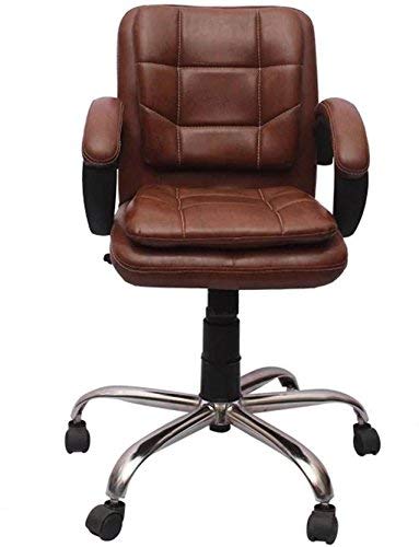 Nice Goods Leatherette Office Arm Chair (Brown)