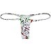 OROCOJUCO 6-Pack Men's Mini Bikini T-Back Underwear Slim Cut Pouch Swim G-String Minimal Coverage Tangas Hipster String Thong XCTXSH Large