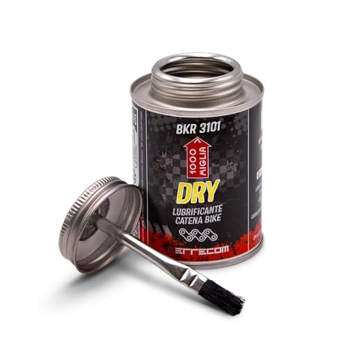 Errecom BKR 3101-240 ml Can, Dry Lube Bike Chain, for Dry and Dusty Weather Conditions, Brush included
