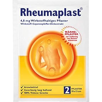 6er Pack - Hansaplast Rheumaplast/Wärmepflaster, 2 Stück (18 x 12 cm)