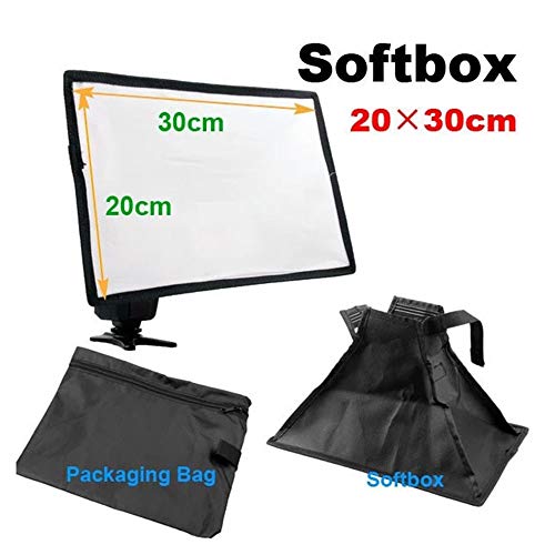 Flash Diffuser Light Softbox, Beaspire 8" x 12" Speedlight Softbox Collapsable Flexible External Flash Camera Light Compatible with Sony Nikon Canon and Other DSLR Camera Flashes - Thumbnail 2