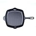 Fresh O2 Pre-Seasoned Cast Iron Skillet - 12 Inch (11 Inch Bottom) Cast Iron Grill Pan w/Cooking Ridges - Camping Accessories for Cooking - Home & Kitchen Accessories - Culinary Gifts for Chefs