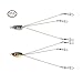 Alabama Rig Umbrella for Bass Fishing 3 Arms Swim Baits Lures Bait Kit for Freshwater Trout Salmon 2 Pcs