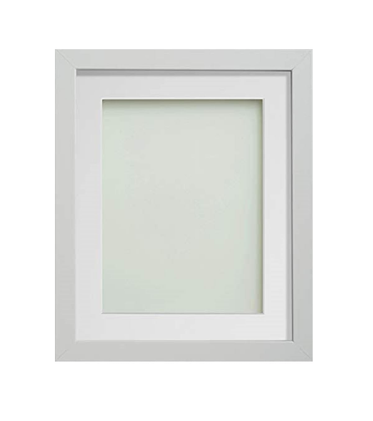 Frame Company Allington White 9x7 inch Frame With White Mount For Image 6x4 inch *Choice of sizes* Fitted with Real Glass — image 1