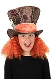 elope Disney's Alice Through the Looking Glass Madhatter Hat with Hair