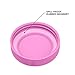 Geo Sports Bottles 1 Gallon BPA Free Reusable Leakproof Wide Mouth Sports Water Jug Bottle with Handle and 48mm Screw Cap (Pink)