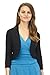 Rekucci Women's Soft Knit Rounded Hem Stretch Bolero Shrug (Small,Black)