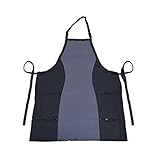 Betty Dain Bleach Proof Hourglass Salon Stylist Apron, Black/Pewter