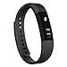 Fitness Tracker,Teslasz Bluetooth 4.0 Sleep Monitor Calorie Counter Pedometer Sport Activity Tracker for Android and IOS Smart Phone,Black