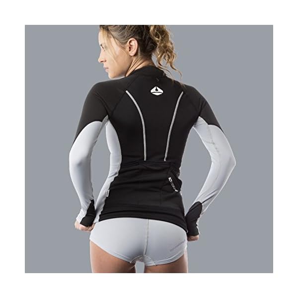 New-Womens-LavaCore-Elite-Stand-Up-Paddleboard-SUP-Jacket-Grey-Size-X-Small-for-Scuba-Diving-Surfing-Kayaking-Rafting-Paddling