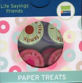 Friendship Life Sayings Paper Treats Epoxy Scrapbook Stickers (00054)