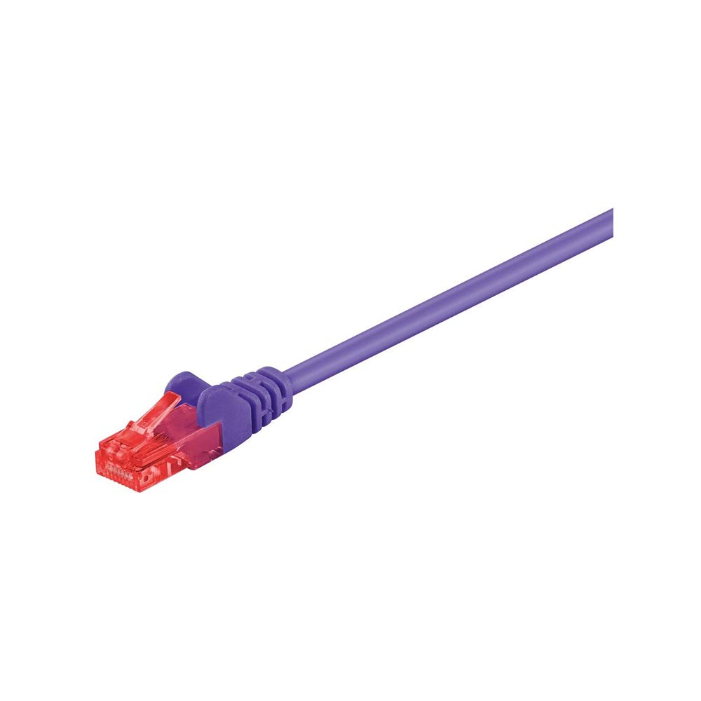 Goobay 95284 CAT 6 Patch Cable, U/UTP, Violet, 7.5 m Length