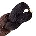 Emmet 5 Packs Jumbo Braiding Hair Kanekalon Synthetic African Box Braids Hair Extensions 100g/pcs, Hair Care Ebook Included (24
