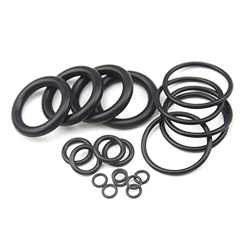 XLX 225Pcs 12 Sizes Rubber O-Ring Gasket Silicone Sealing Repair Box Washer Seal Assortment Set for Plumbing Automotive General Repair