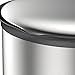 EKO 93250-1 Oval 1.5 Gallon Small Stainless Steel Step Trash Can with Lid | 6 Liter Metal Waste Bin
