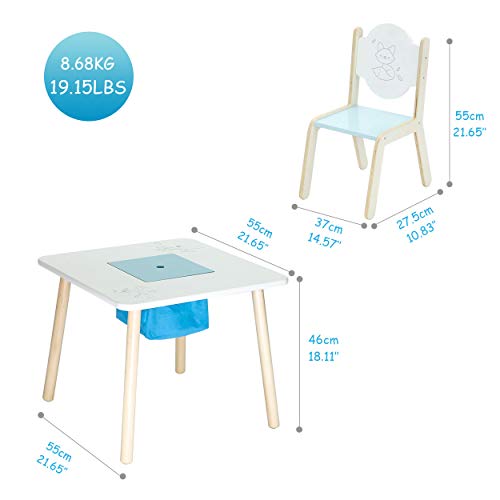 labebe wooden activity table