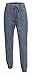 Women's Casual Drawstring Waist Cotton Chambray Denim Acid Wash Jogger Pants