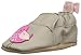 Robeez Girls' Soft Soles with Bow Back Slip-on, Peaceful Partridge, 6-12 Months M US Infant