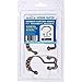 DOTZ Bathroom Collection Double Shower Curtain Hooks Decorative Rustproof Bronze Easy Glide Roller Shower Curtain Rings with Double Hooks. 100% Stainless Steel Brushed Bronze Rings, Set of 12