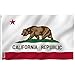 Anley Fly Breeze 3x5 Feet California State Flag - Vivid Color and UV Fade Resistant - Canvas Header and Double Stitched - Calif. CA Flags Polyester with Brass Grommets 3 X 5 Ft primary