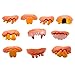 HUIANER Fake Teeth Ugly Costume Party Funny Gag for Halloween Party Decoration 10pcs