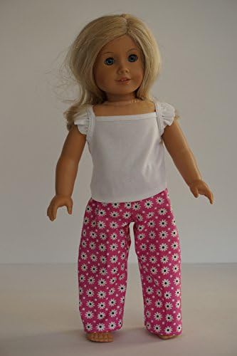 Leeta Designs Doll Clothes Sewing Kit, Pink Doll Pajamas, Fits 18" American Girl