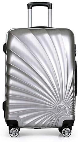 授与 Lt スーツケース軽量ハードシェル4車輪トラベルトロリー荷物スーツケース手荷物 シルバーグレー ビジネストラベルスーツケース 色 ピンク サイズ インチ55x30xcm Size Inches68x40x28cm Silver 24 Color