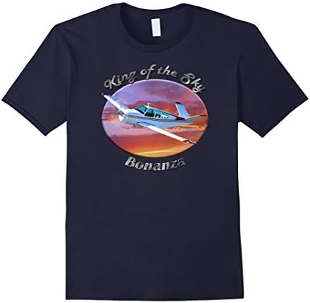 Mens Bonanza V35 King Of The Sky T-Shirt 2XL Navy