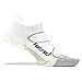 Feetures! Men's Elite Ultra Light No Show Tab, White + Black, Small