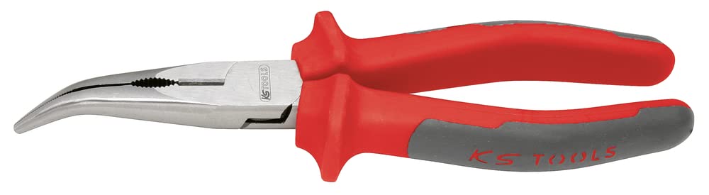 KS Tools 922.8022 Ultimate Long Nose Pliers Half Chisel Angle 45° 165 mm