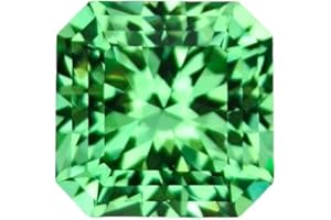8.85 Ct Natural Ceylon Green Sapphire Loose Gemstones Asscher Cut Gemstone for Precious Jewelry Making & DIY Crafts Ideal for