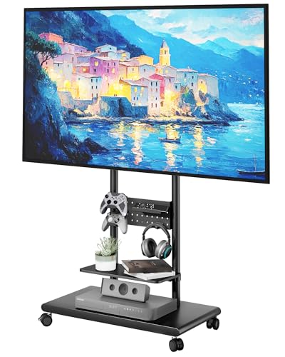 ECOTINY TV Stand for 50 to 90 Inch TV - Black