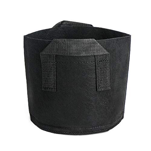 Potato Grow Bags,EnPoint 3 Gallon Plant Grow Bags Biodegradable Plant Bags Boosts Plant Growth, Aeration Fabric Pot with Handle for Potato Taro Radish Carrots Tomato,Patios Small Gardens Supply 5 Pack