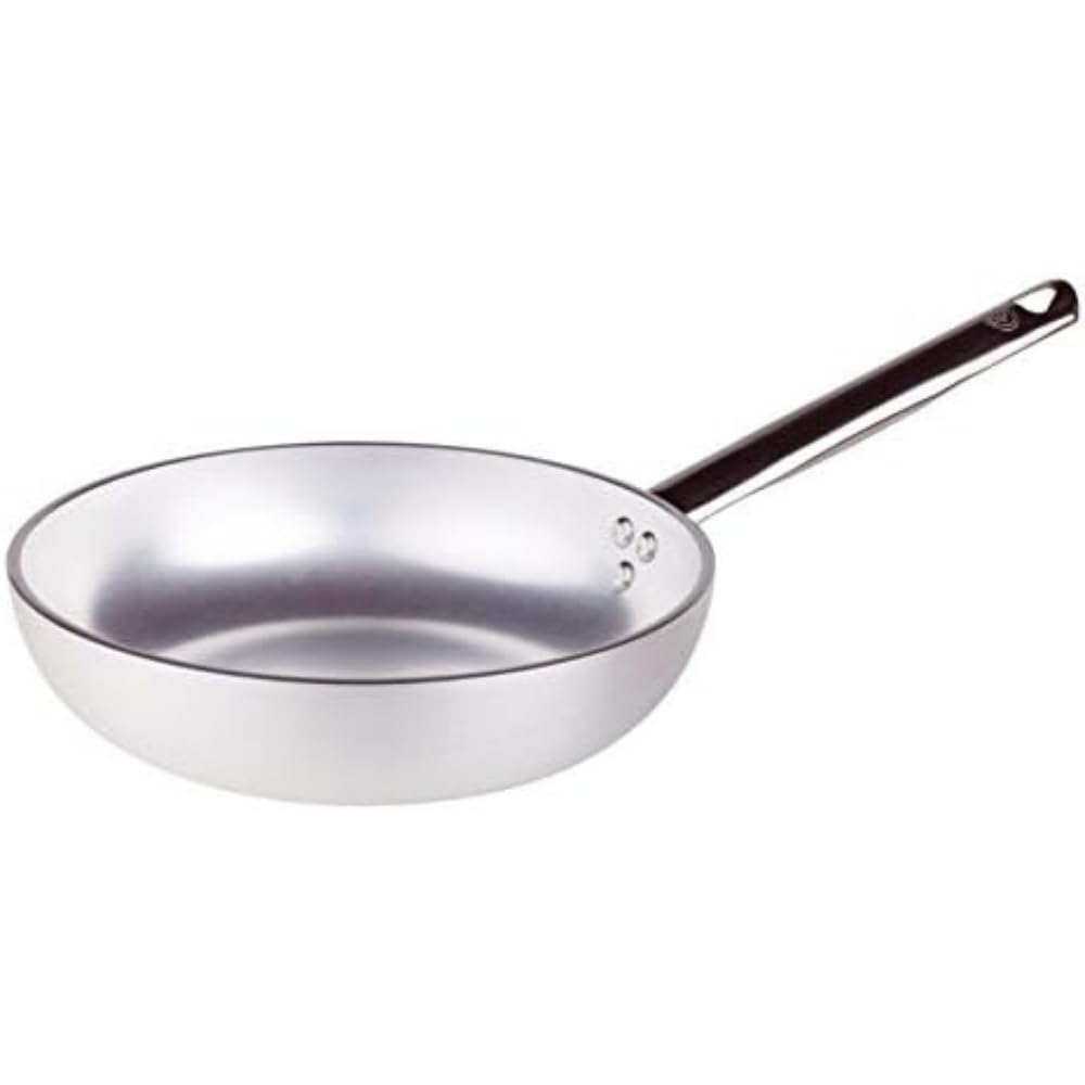 Pentole Agnelli ALMA111BB24 Professional Aluminium 3 Mm. Saute Pan With One Handle, Diameter 24 Cm.