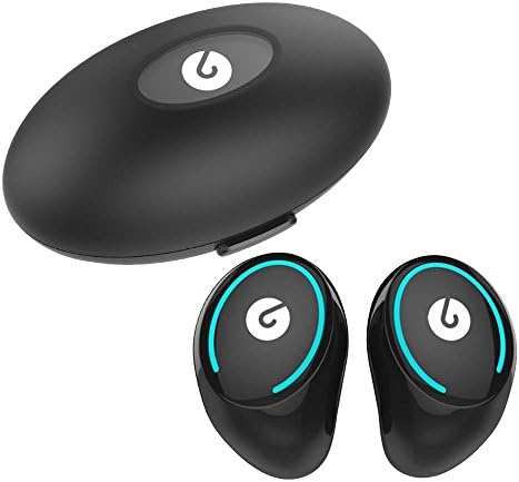 True Wireless Earbuds,SHUUA Wireless Hifi Sports Twins Headphone With Carry Charge Box Handsfree CVC 6.0 noise reduction, Mini Invisiable Twins Earphones Support Voice Reminder