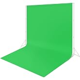 Linhedai Green Backdrop - 10 x 20 ft, Green Screen for Photography &amp; Video Recording, High Density Polyester Fabric