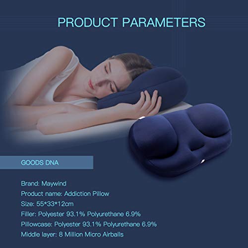 Maywind Microbead Pillows, Sleeping Neck Pillow with Micro Airballs