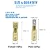 Glarks 100pcs 12-10 Gauge Fully Insulated Female/Male Spade Nylon Heat Shrink Waterproof Quick Disconnect Electrical Insulated Crimp Terminals Connectors Assortment Kit