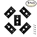 iMBAPrice 2 Port Keystone Jack Wall Plate 1-Gang - Black (Pack of 5)