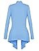[DRSKIN] Women's Open - Front Long Sleeve Knit Cardigan (2XL, SkyBlue)