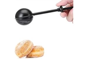 Floopstyle Premium Stainless Steel Flour Sifter and Sugar Duster Set, 1-Piece Mesh Ball Design with Handle, One-Hand Operatio