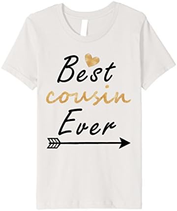 Kids Best Cousin Ever T Shirt - Gift for New Cousin 12 Silver