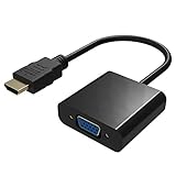 Camkey 1080P HDMI to VGA Adapter Video Converter Male to Female For PC Laptop HDTV Projectors and other HDMI input devices